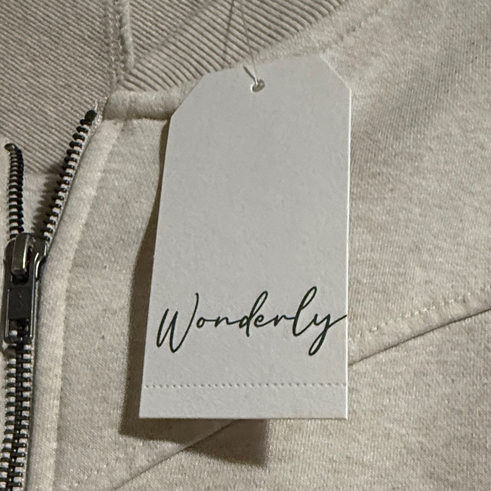 Wonderly Heathered Off-White Ribbed Jacket - Picture 4 of 8
